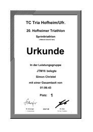 Urkunde - Tria Hofheim Startseite