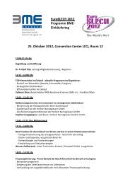 Raum 12 EuroBLECH 2012 Programm BME- Einkäufertag