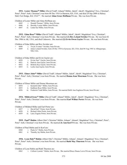 Family Tree Maker - Galizien German Descendants