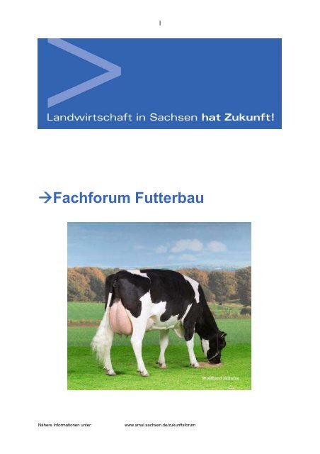 →Fachforum Futterbau - Landwirtschaft in Sachsen