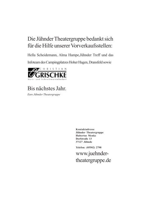 „Eine Leiche für Margarete“ - Jühnder Theatergruppe