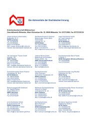 Die Adressliste der Dachdecker-Innung - Kreishandwerkerschaft ...