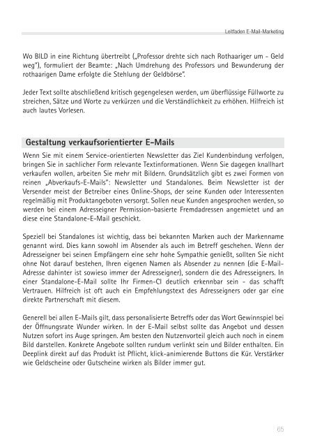 Leitfaden eMail Marketing und Newsletter-Gestaltung - Absolit