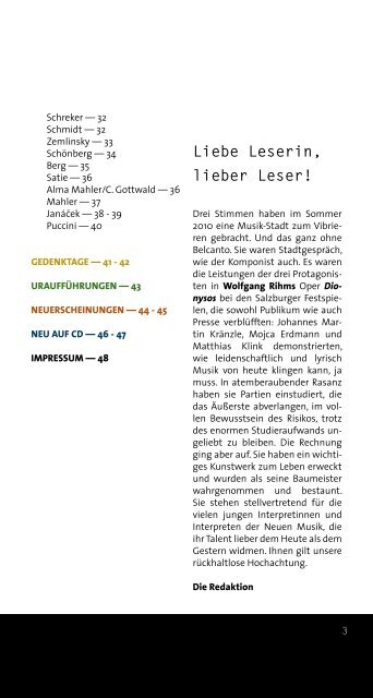 Newsletter als pdf herunterladen. - Universal Edition