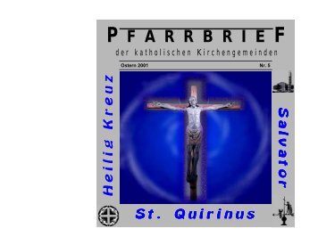 Der Pfarrbrief Ostern 2001 - MauNieWei.de