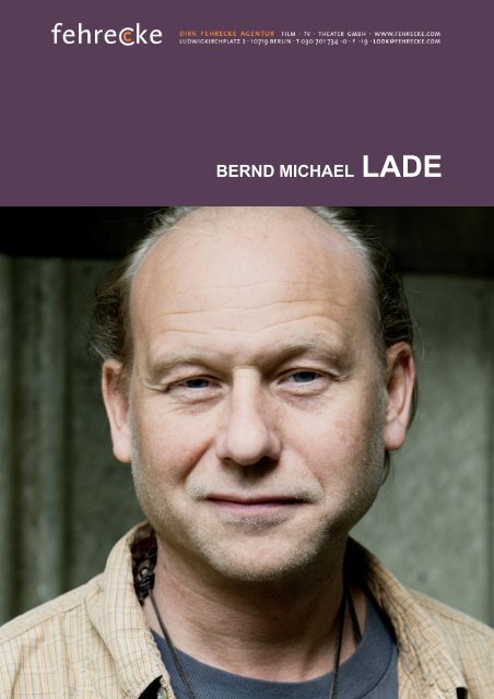 BERND MICHAEL LADE - Fehrecke