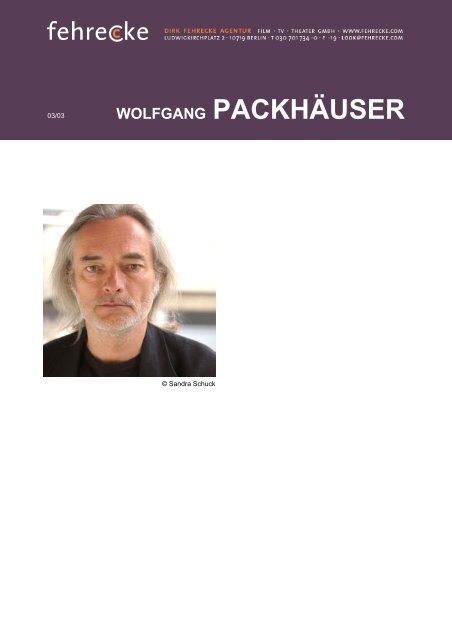 WOLFGANG PACKHÄUSER