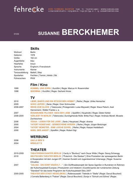 SUSANNE BERCKHEMER