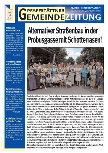 gelangen Sie zur Ausgabe (pdf) - Pfaffstätten