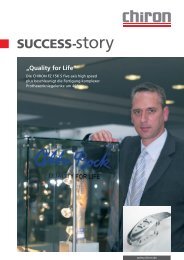 SuCCeSS-story - CHIRON Werke GmbH & Co. KG