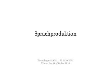 Sprachproduktion
