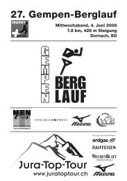 27. Gempen-Berglauf - Jura-Top-Tour