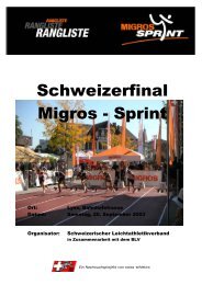 Schweizerfinal Migros - Sprint - LC Basel