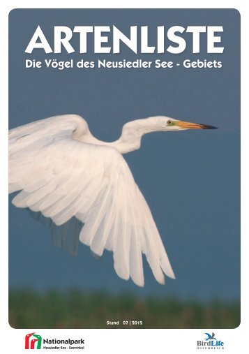 Artenliste Vögel (Stand 2012/7) - Nationalpark Neusiedler See ...