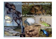 Reptilien in der Homöopathie - Netzwerk Homöopathie Basel