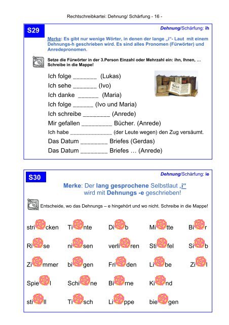 DEHNUNG/ SCHÄRFUNG (S)