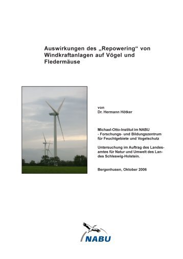 Auswirkungen des „Repowering“ von Windkraftanlagen auf Vögel ...