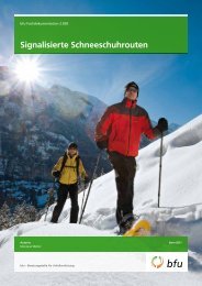 Signalisierte Schneeschuhrouten - BfU