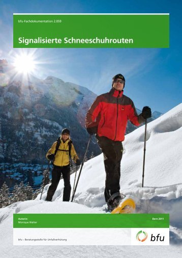 Signalisierte Schneeschuhrouten - BfU