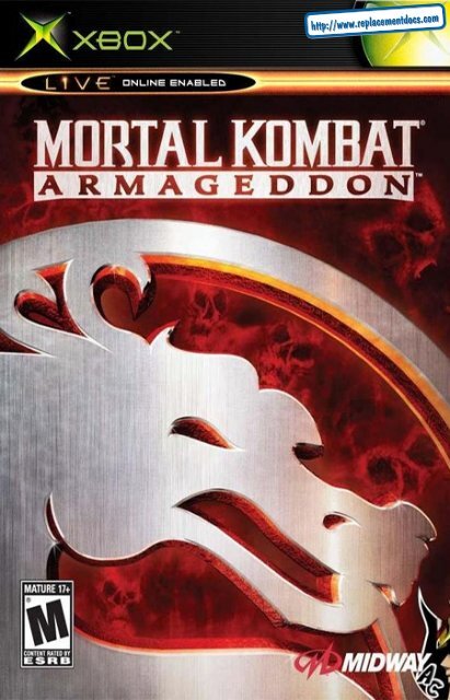 Mortal Kombat: Armageddon - Microsoft Xbox - Manual ...