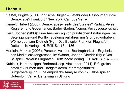 Vortrag (pdf) - Technische Universität Braunschweig