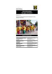 Schule Aarburg Informationsblatt Schuljahr 2012/2013