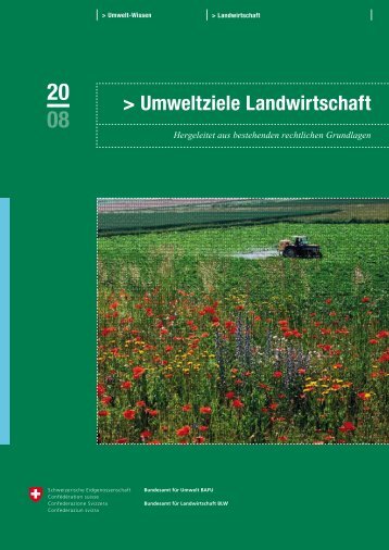 Umweltziele Landwirtschaft - Bundesamt für Umwelt