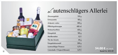 Präsentkorbkatalog - Feinkost Lautenschläger