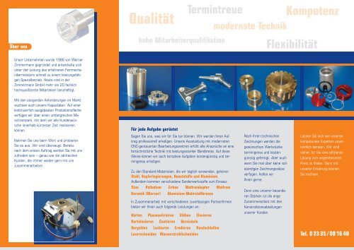 Firmenprospekt als PDF - Feinmechanik Zimmermann GmbH CNC ...