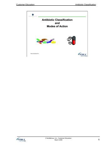 Antibiotic Classification and Modes of Action - bioMerieux