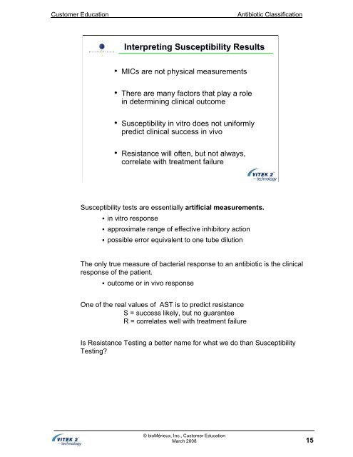 Antibiotic Classification and Modes of Action - bioMerieux