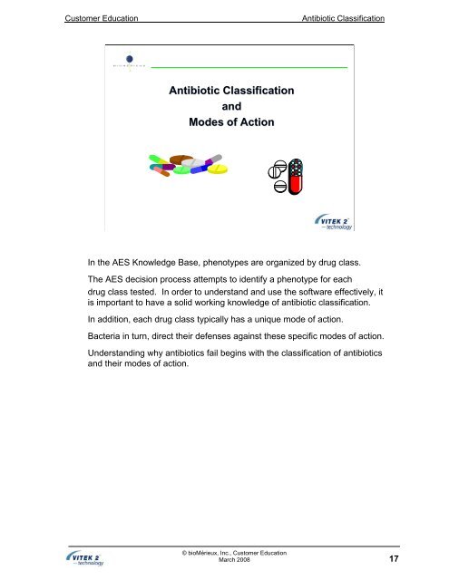 Antibiotic Classification and Modes of Action - bioMerieux