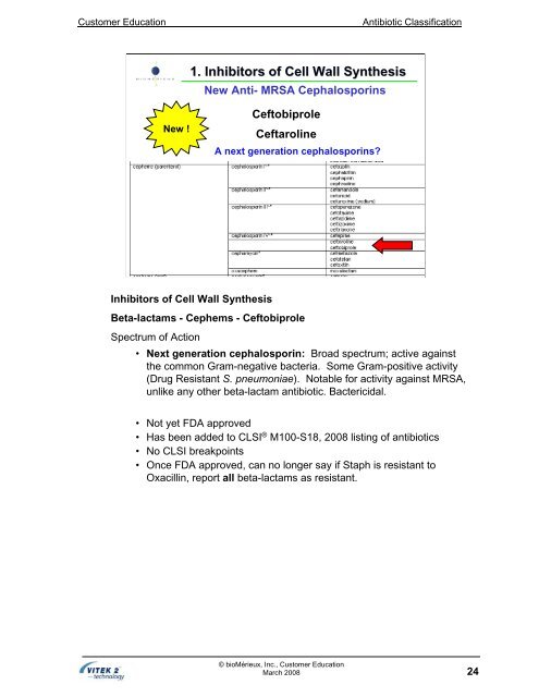 Antibiotic Classification and Modes of Action - bioMerieux