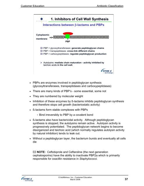 Antibiotic Classification and Modes of Action - bioMerieux