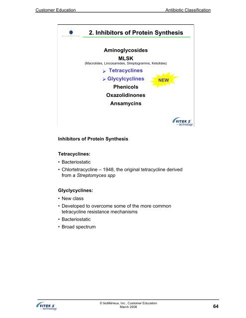 Antibiotic Classification and Modes of Action - bioMerieux