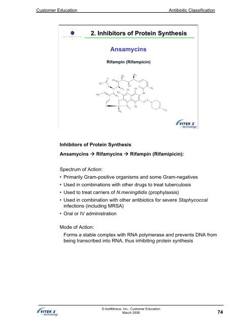 Antibiotic Classification and Modes of Action - bioMerieux