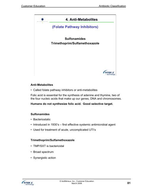 Antibiotic Classification and Modes of Action - bioMerieux