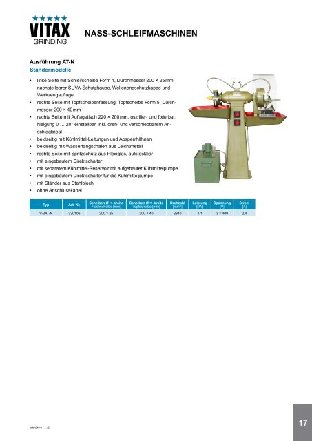 VITAX Schleif- und Poliermaschinen Power at Work ! - SERVAX