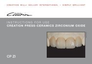 instructions for use creation press-ceramics zirconium oxide