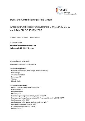 Anlage zur Akkreditierungsurkunde D-ML-13439-01-00 nach DIN ...