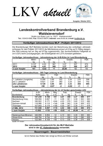 aktuell - Landeskontrollverband Brandenburg eV