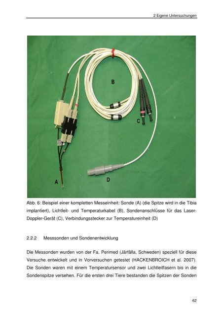 Messung des intraossealen Blutflusses zur Bestimmung der ...