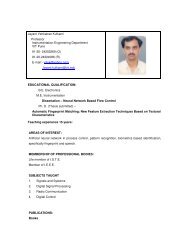 Jayant Venkatrao Kulkarni Professor Instrumentation Engineering ...