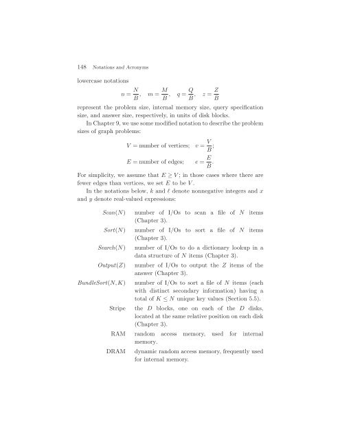 Algorithms and Data Structures for External Memory