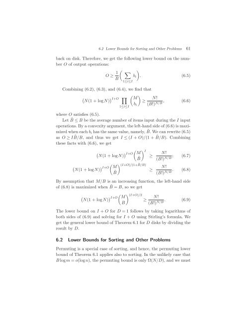 Algorithms and Data Structures for External Memory