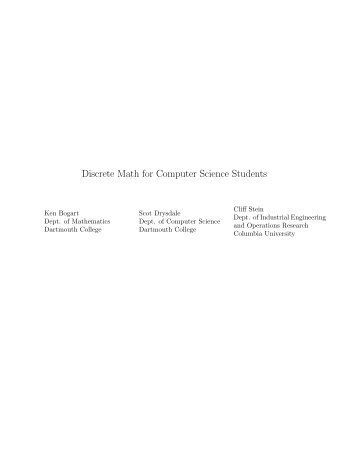 Discrete Math for Computer Science Students