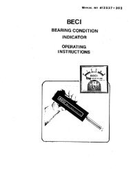 bearing condition indicator (beci) - Vitec, Inc