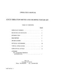 653cs vibration meter and bearing tester kit - Vitec, Inc