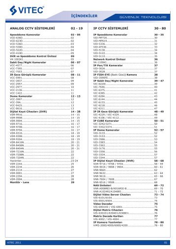 VITEC KATALOG_2012_SON.FH11 - Bilgi Elektronik