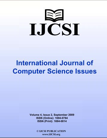 International Journal of Computer Science Issues ... - IJCSI